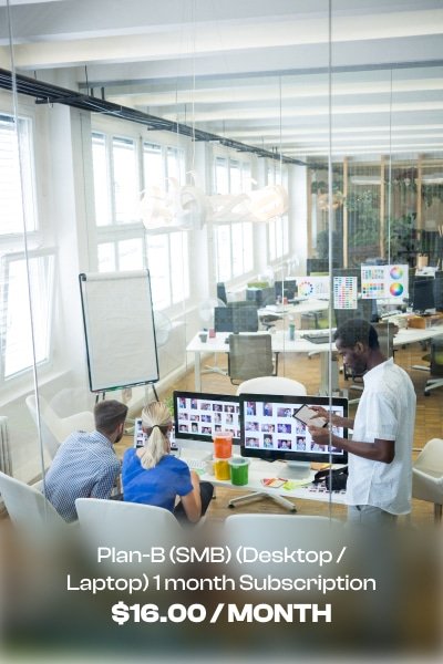 a group of people working on computers